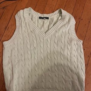 Brandy Melville lime green sweater vest